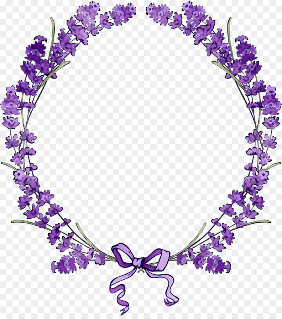 Corona De Flores Moradas，Lavanda PNG