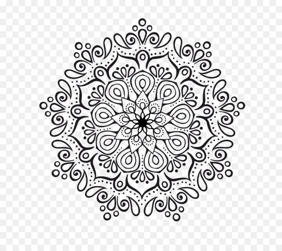 Mandala，Libro Para Colorear PNG