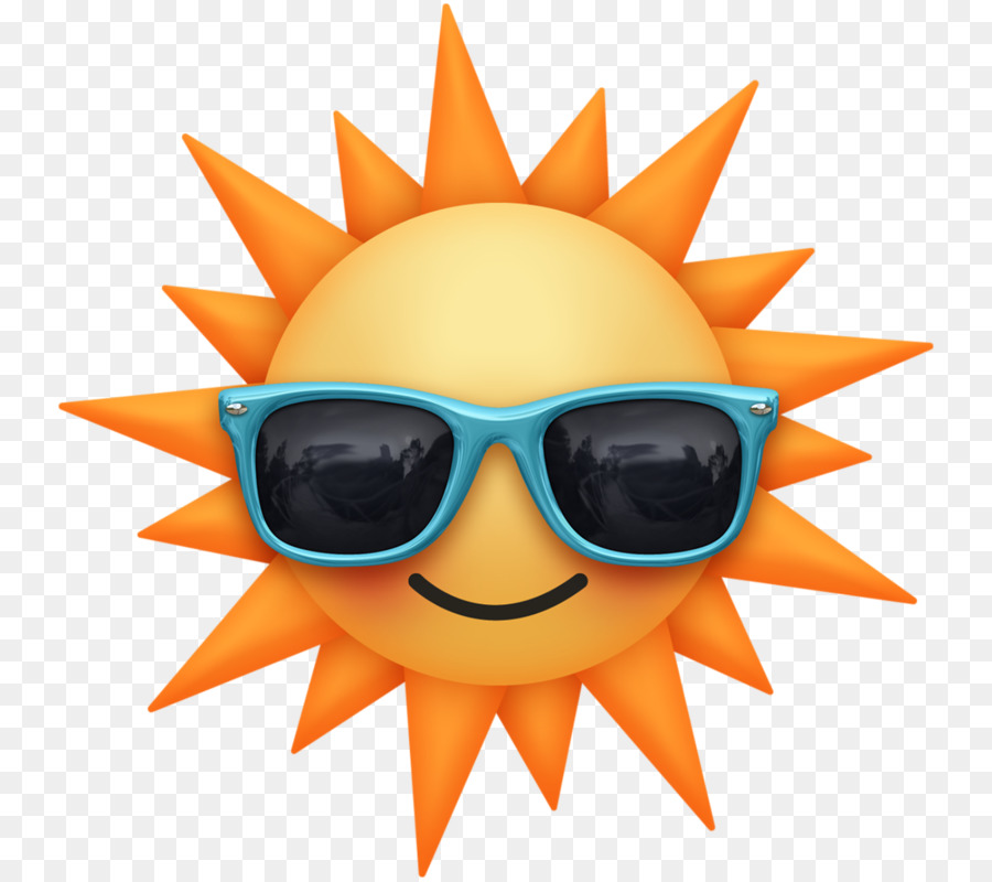 Sol Con Gafas De Sol，Verano PNG