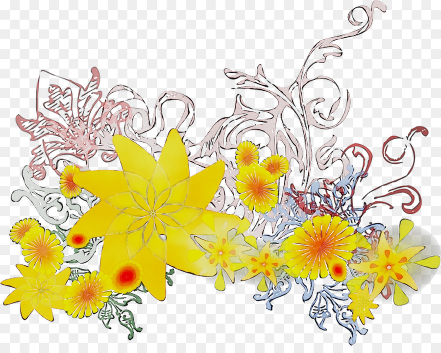 Diseño Floral，Triásico PNG