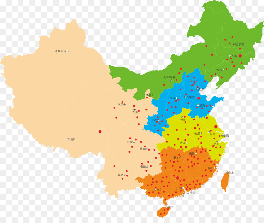 China，Mapa PNG