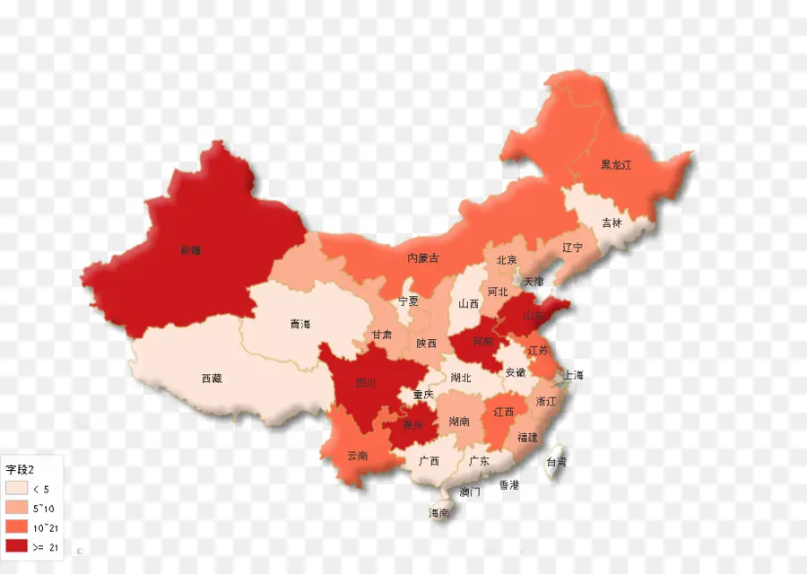 China，Mapa PNG