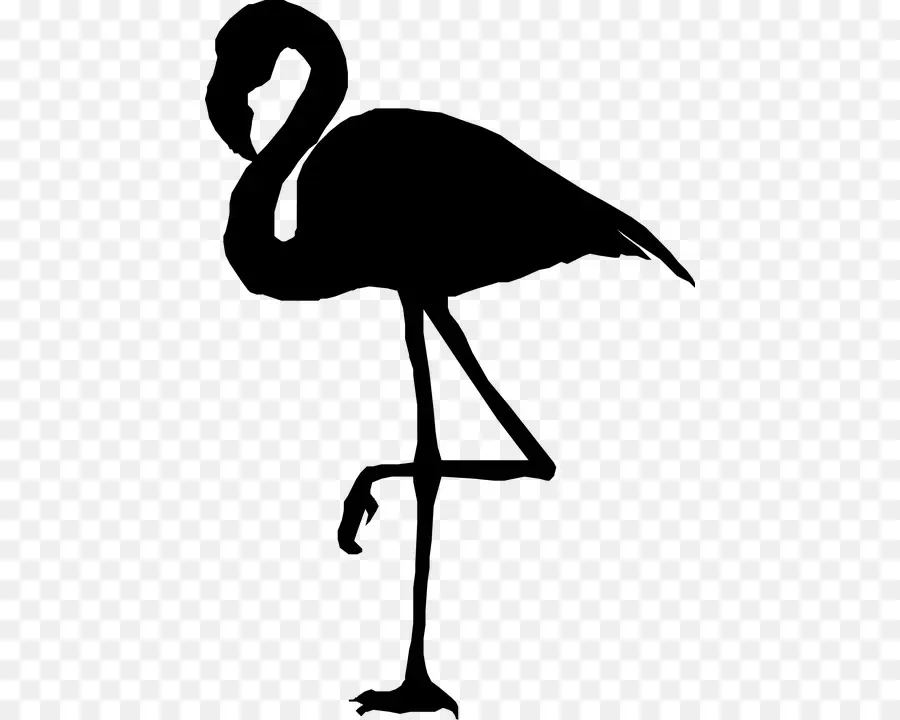 Silueta，Flamingo PNG