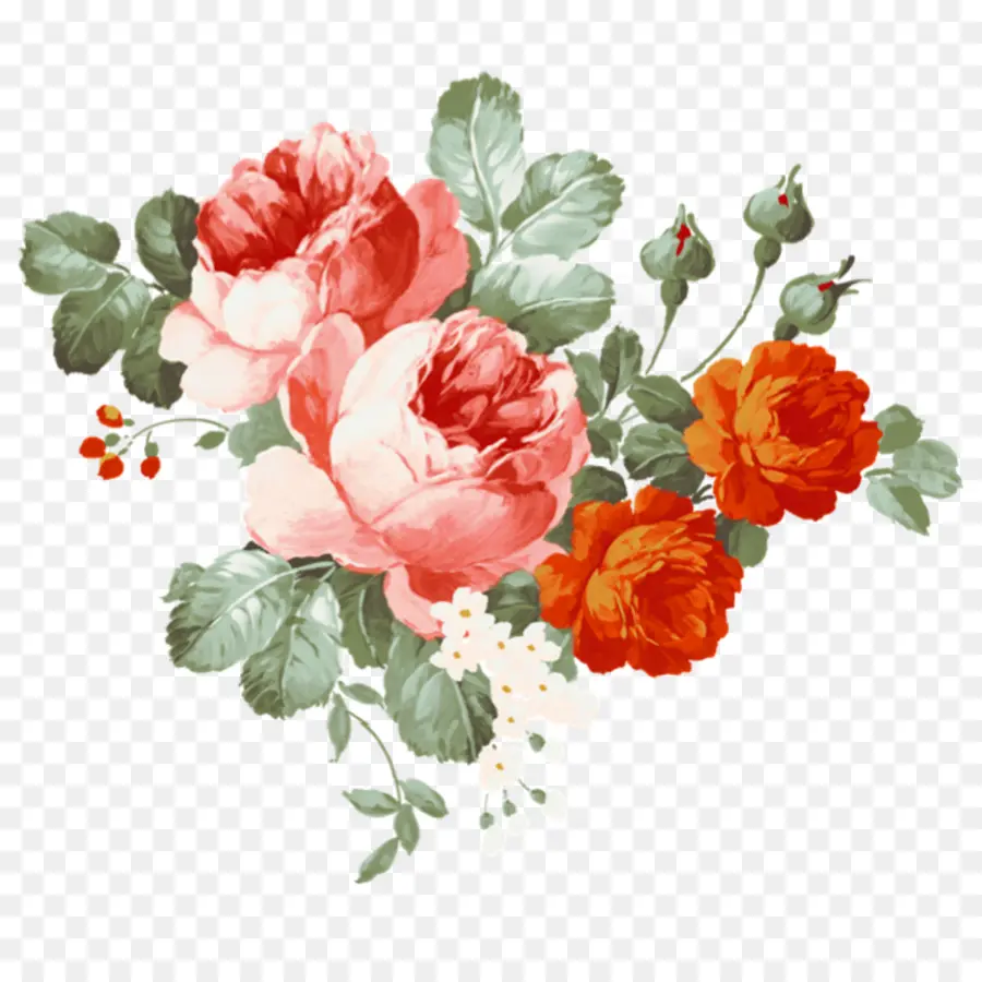 Acuarela De Flores，Flower Painting PNG