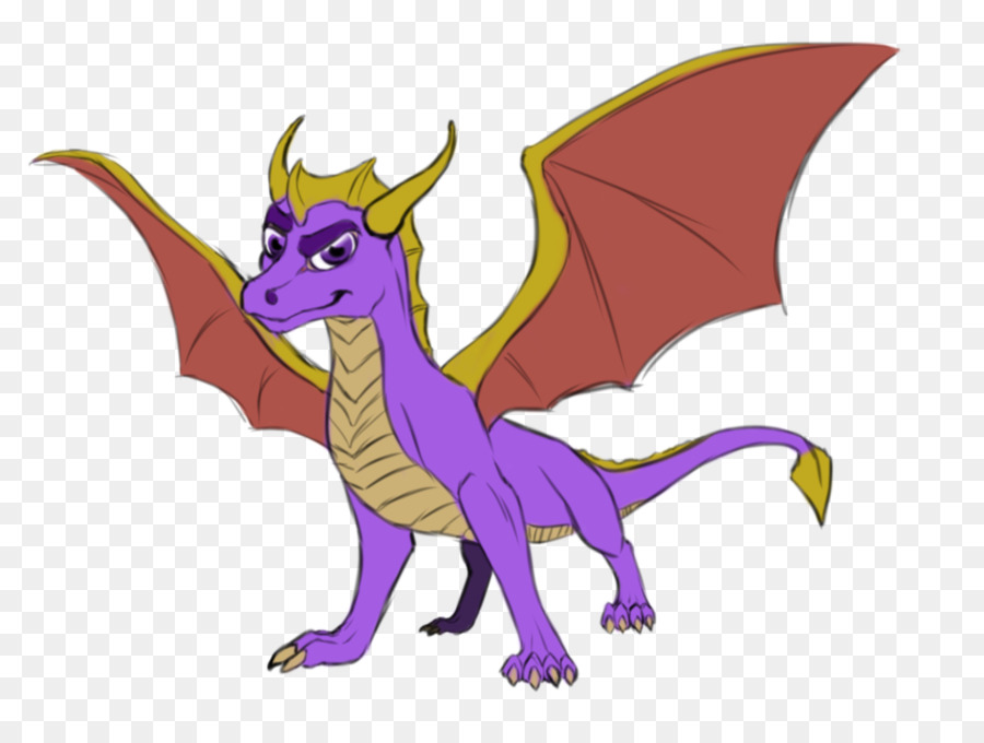 Dragón，Morado PNG