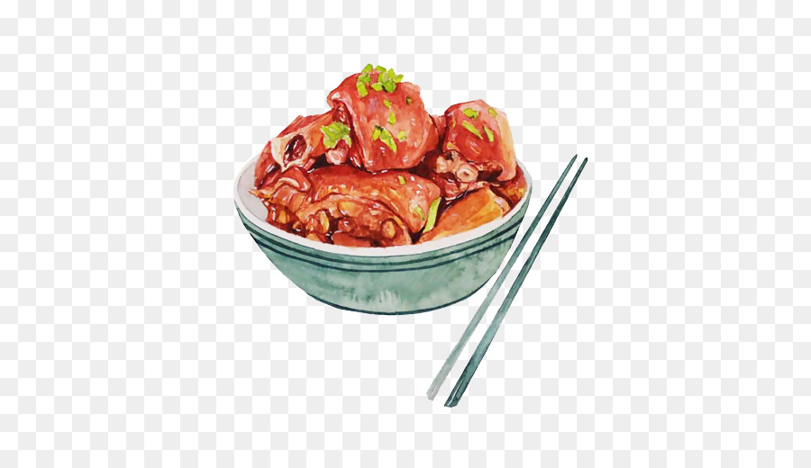 Rojo Estofado De Carne De Cerdo Vientre，Zongzi PNG