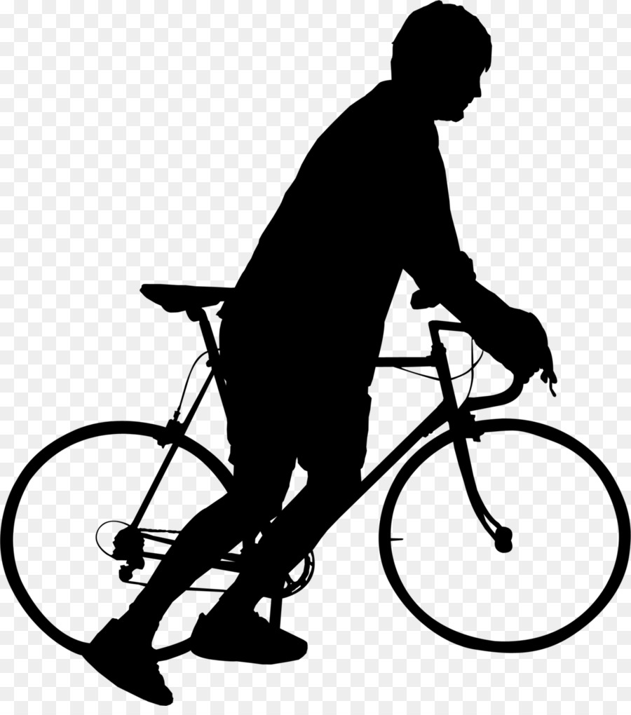 Silueta De Ciclista，Bicicleta PNG