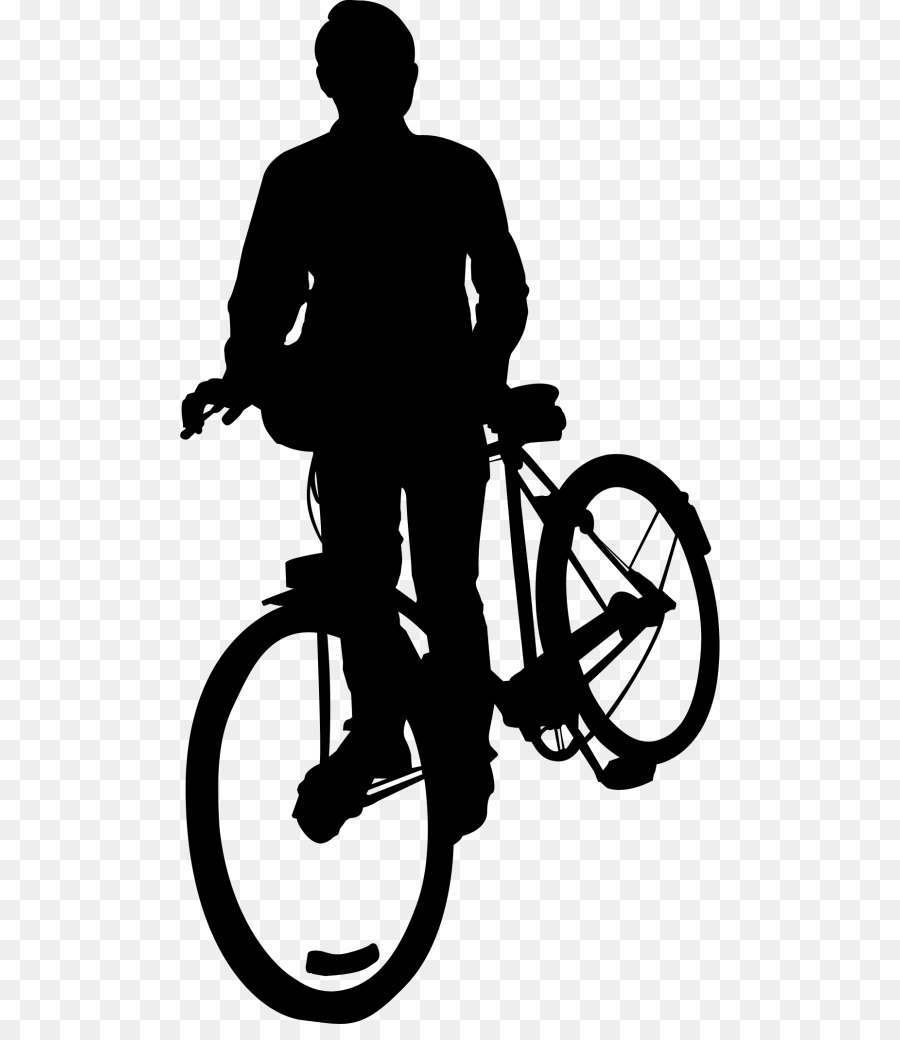 Silueta De Ciclista，Bicicleta PNG