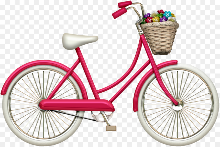 Bicicleta Amarilla，Cesta PNG