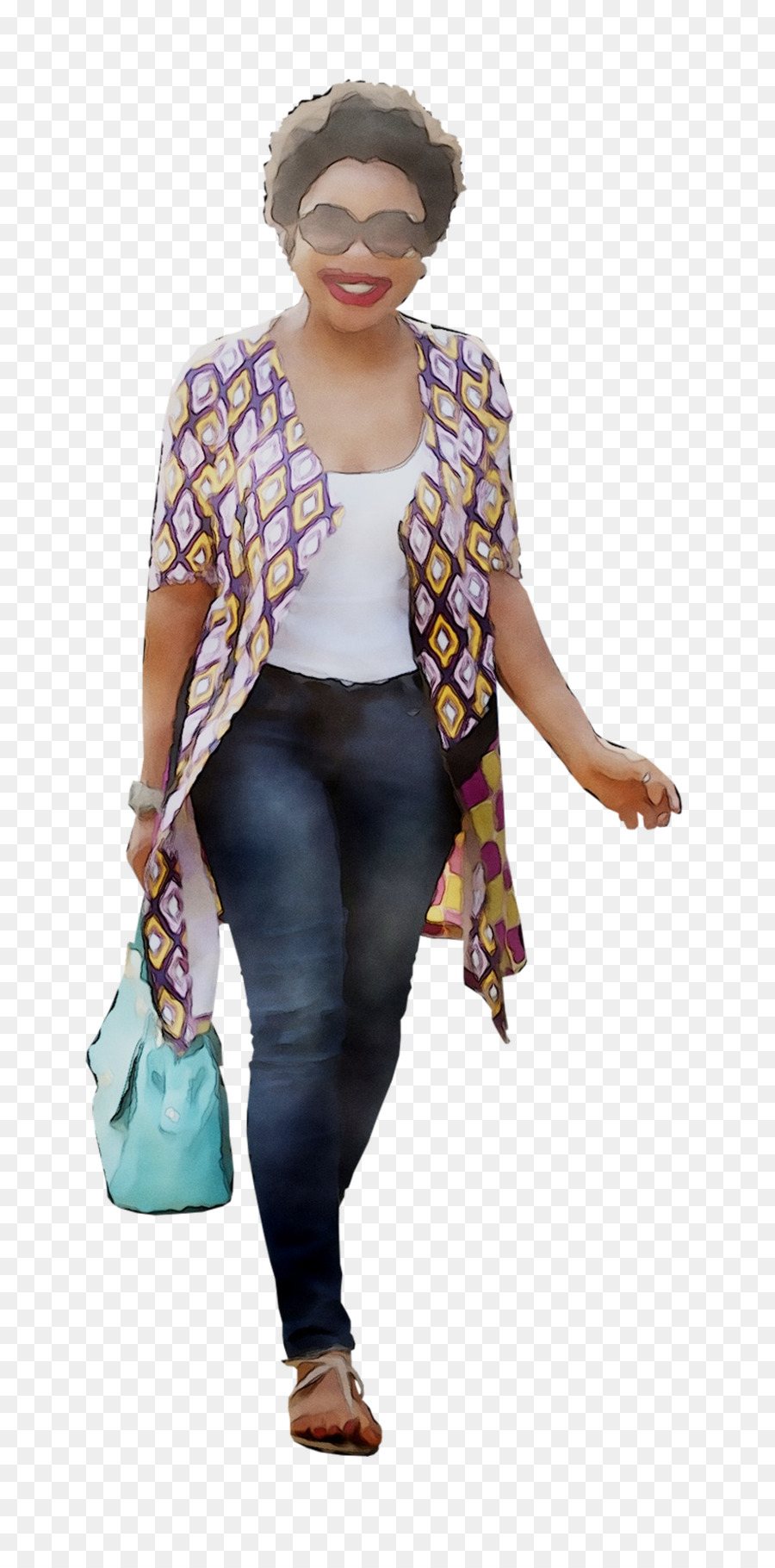 Mujer En Traje Casual，Moda PNG