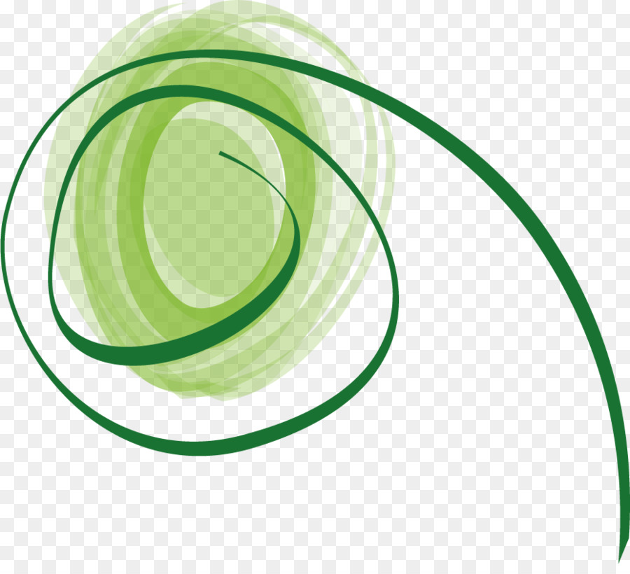 Olas Coloridas，Verde PNG