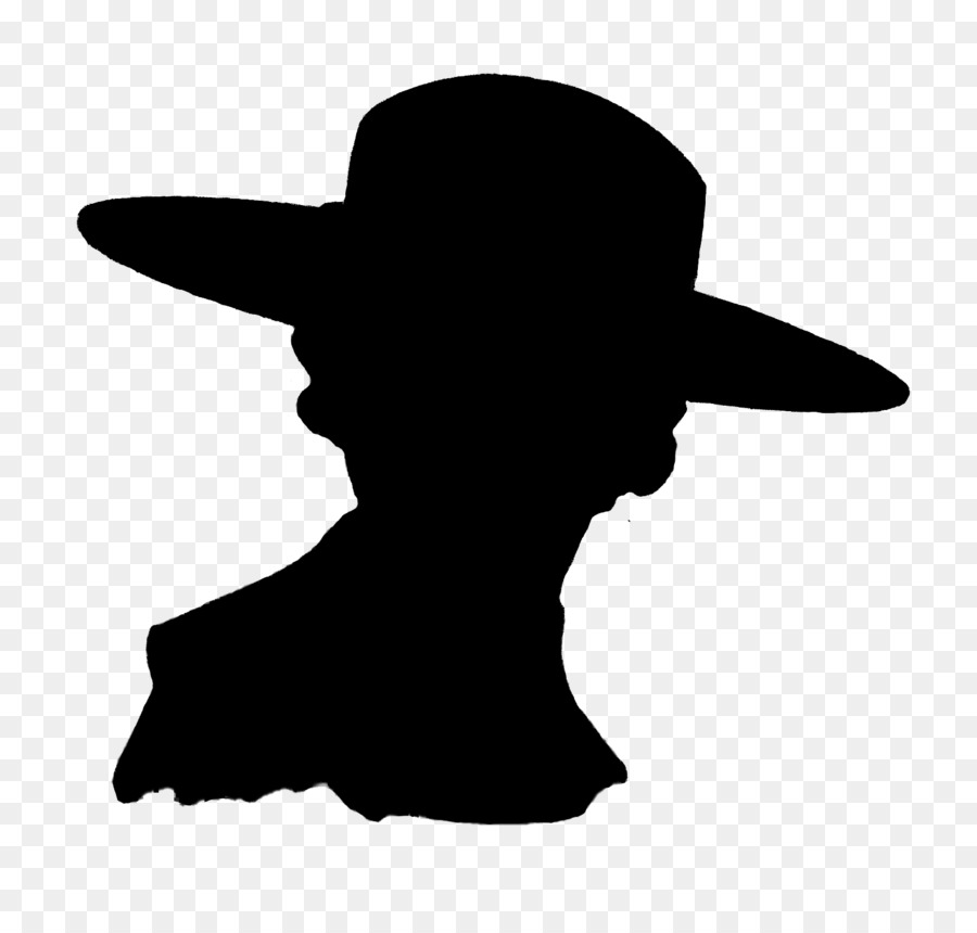 Negro Blanco M，Sombrero De Vaquero PNG