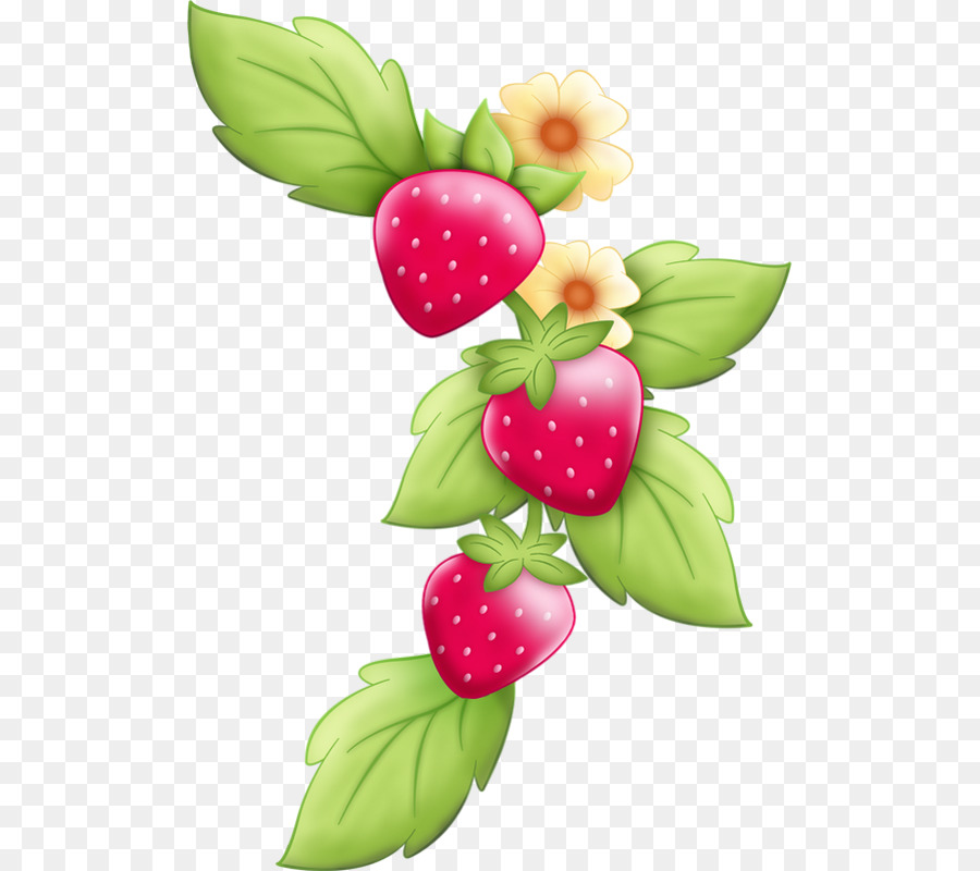 Fresas，Hojas PNG