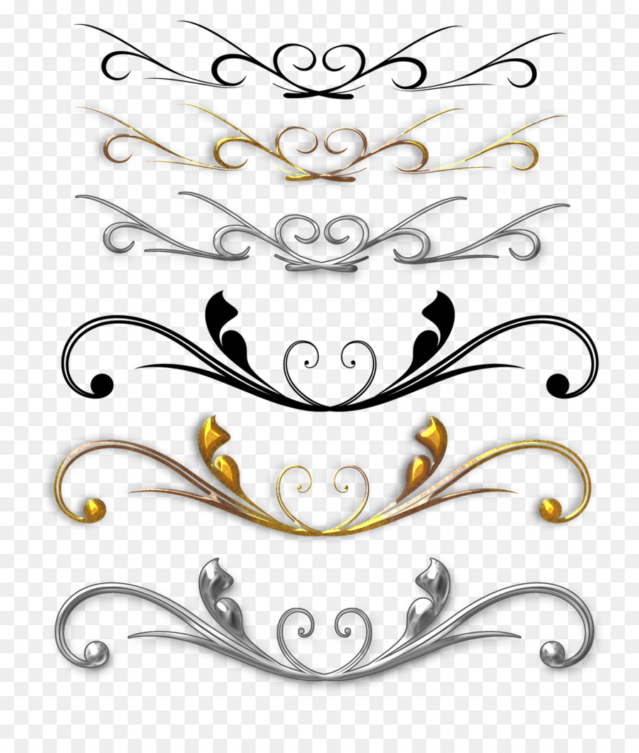 Remolinos Decorativos，Diseño PNG