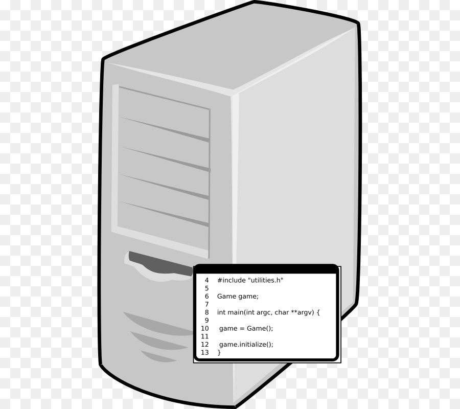 Los Servidores De Un Ordenador，Código Fuente PNG