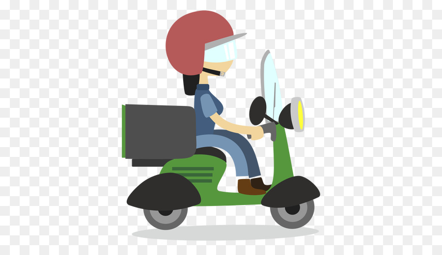 Scooter De Entrega，Mensajero PNG