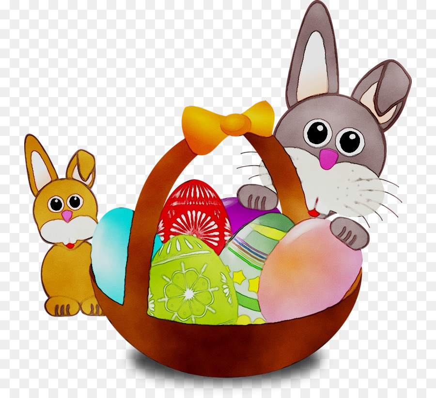 Cesta De Pascua，Conejito PNG