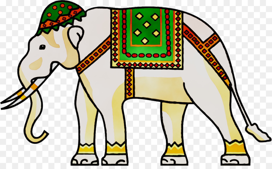 Elefante Decorado，Ornamento PNG