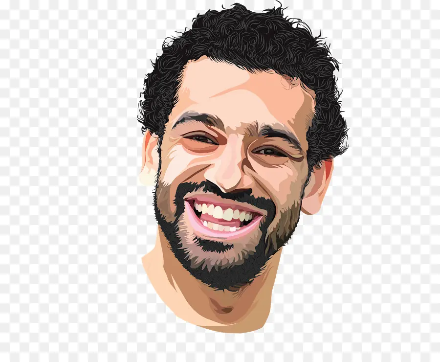 Hombre Sonriente，Barba PNG