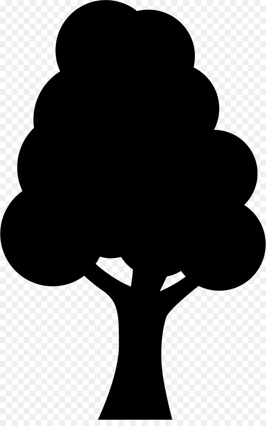 Silueta，Árbol PNG