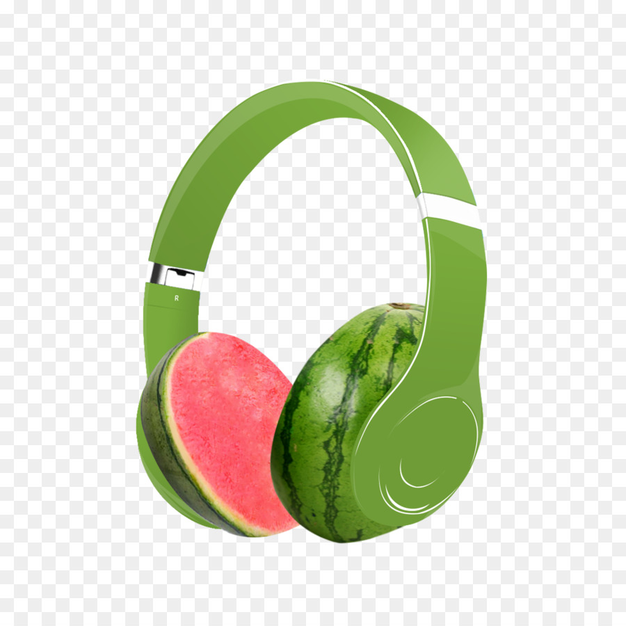 Auriculares，Verde PNG