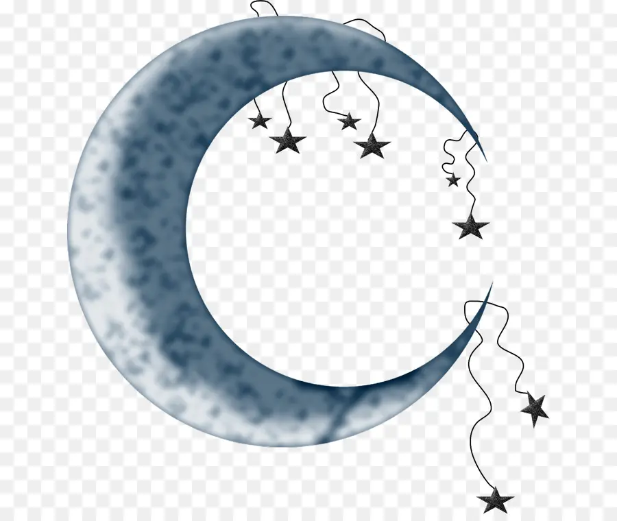 Luna Creciente，Estrellas PNG