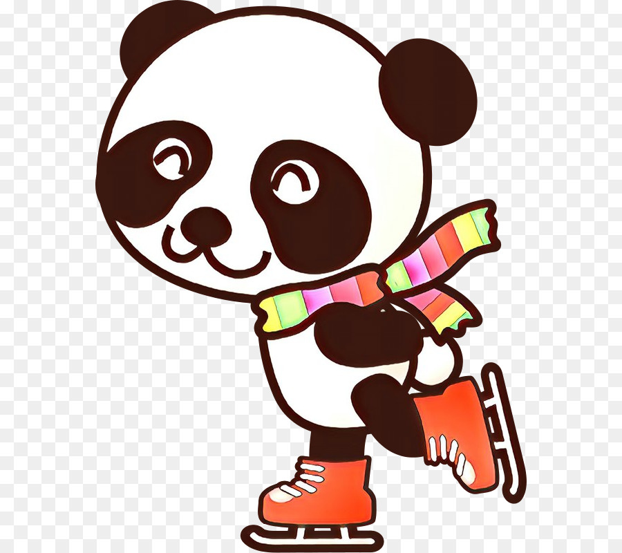 Panda，Patinaje Sobre Hielo PNG