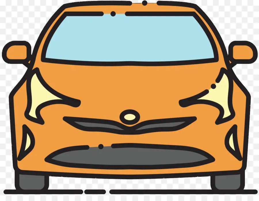 Coche Naranja，Vehículo PNG