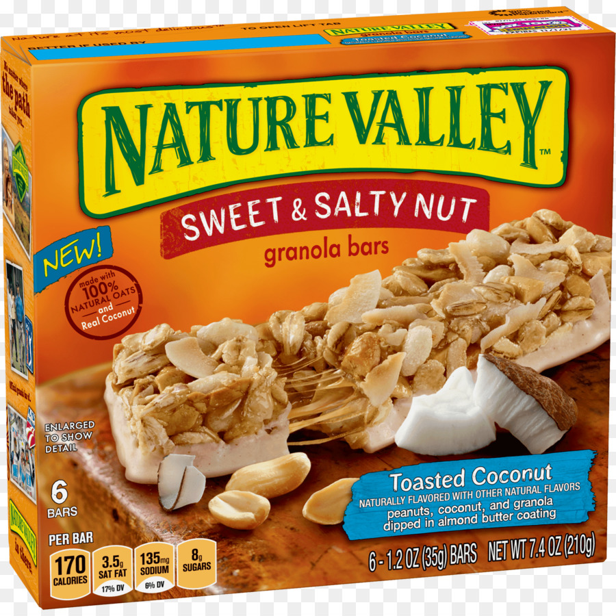 Valle De La Naturaleza，Valle De La Naturaleza Barras De Granola Dulce Tuerca Salada PNG