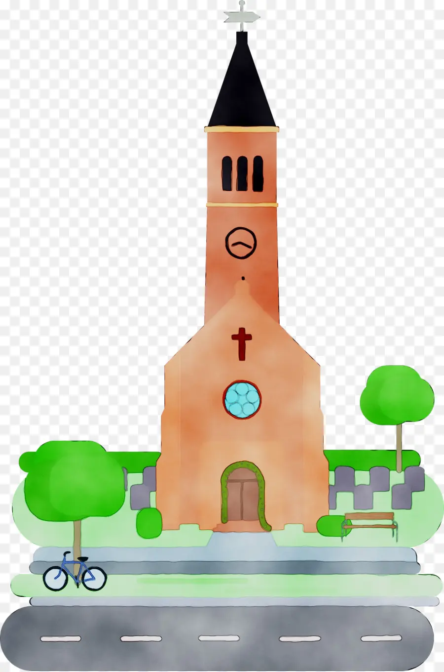 La Iglesia，Campanario PNG