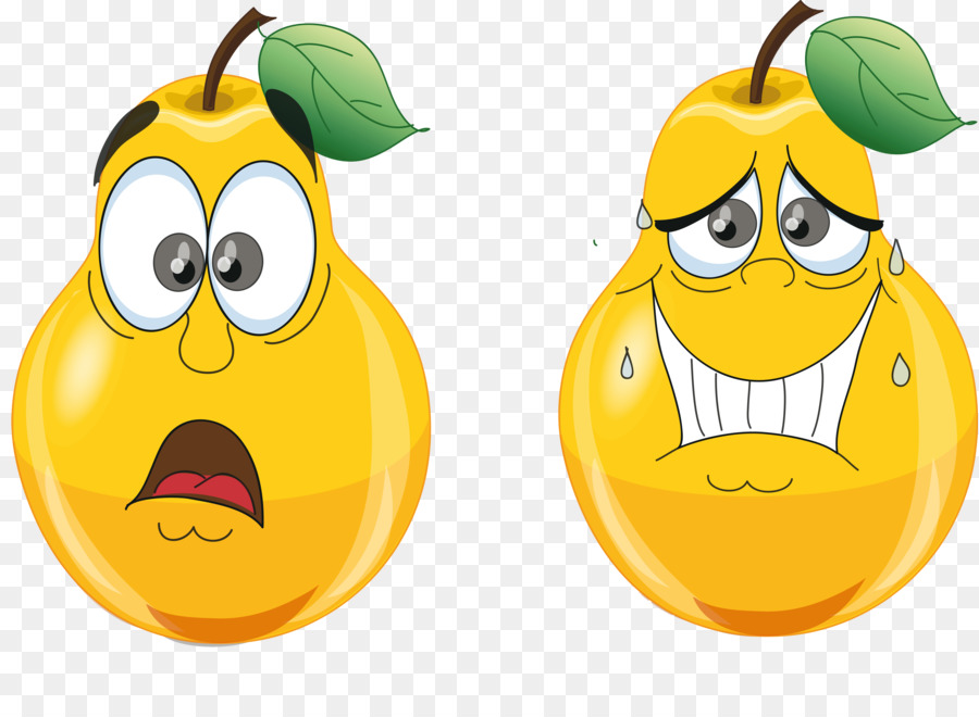 Frutas Amarillas Con Caras，Caras PNG