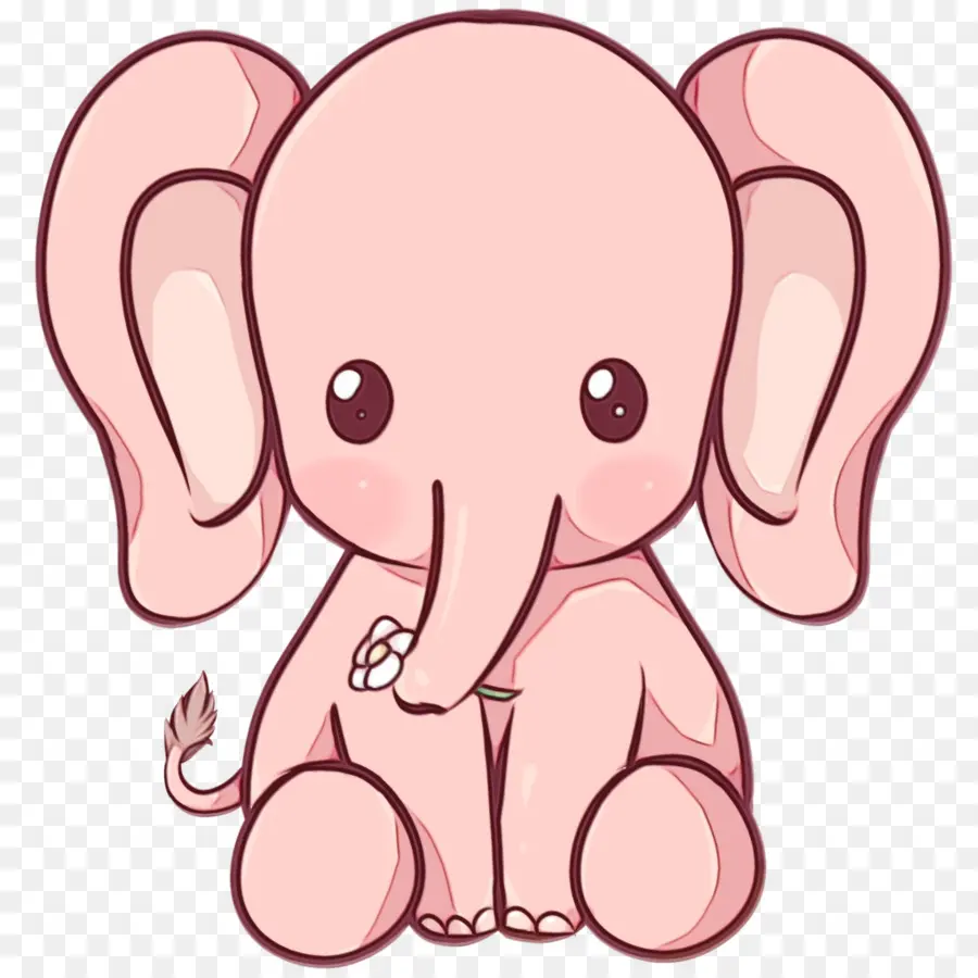 Elefante Rosa，Lindo PNG