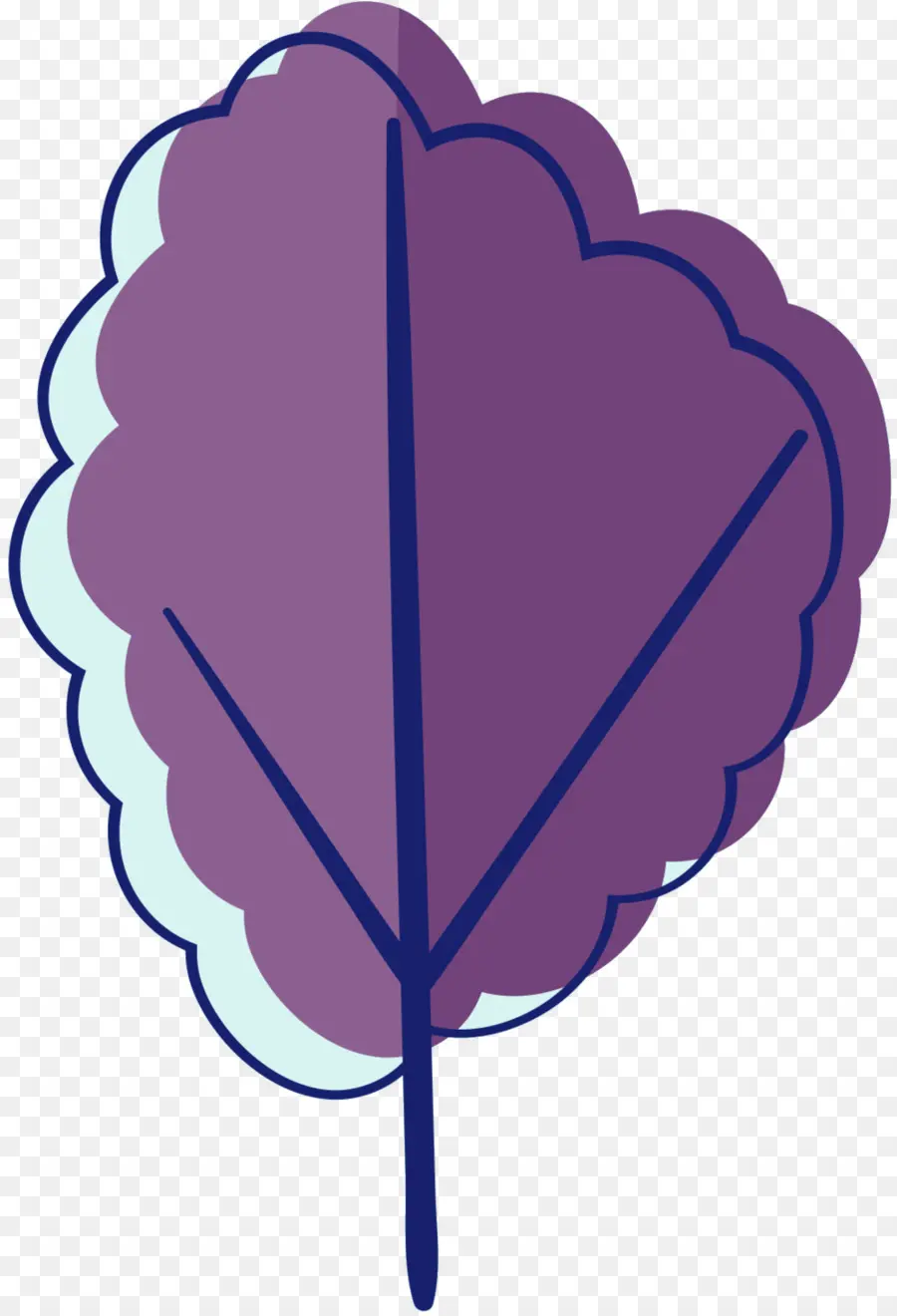 Hoja，Morado PNG