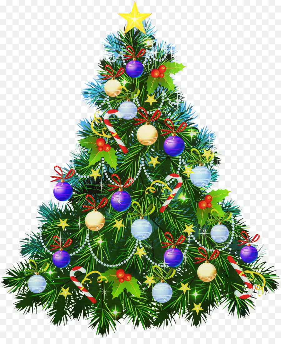 árbol De Navidad，Santa Claus PNG