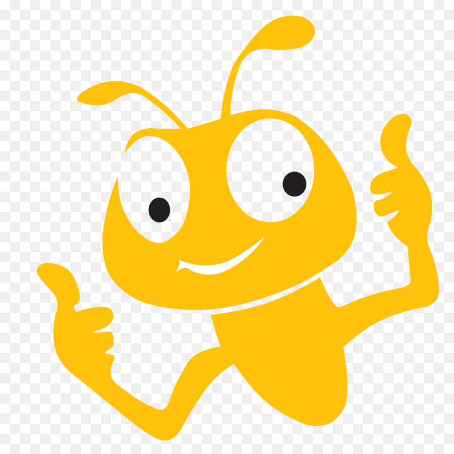 Insecto Amarillo，Antenas PNG