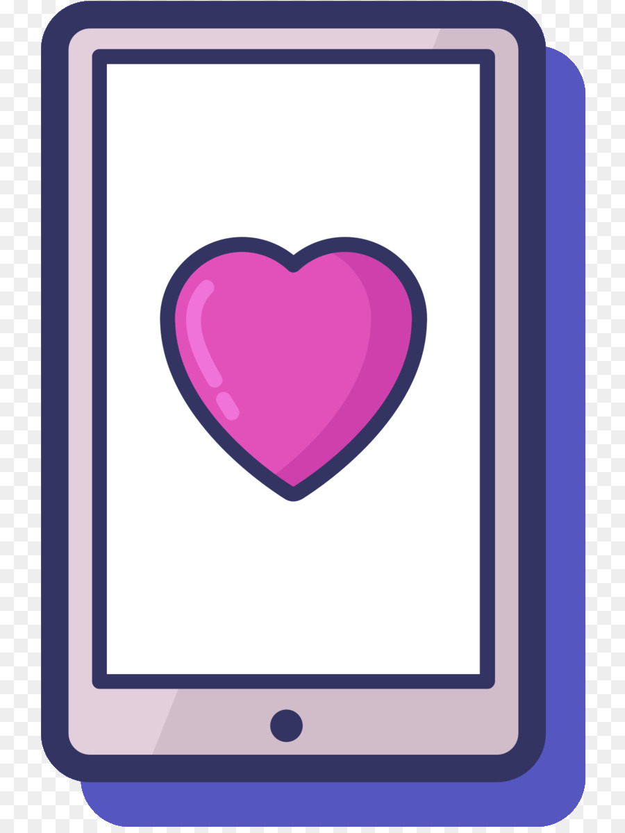 Corazón，Morado PNG