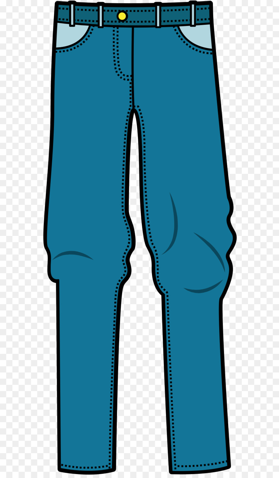 Jeans，Azul Eléctrico PNG