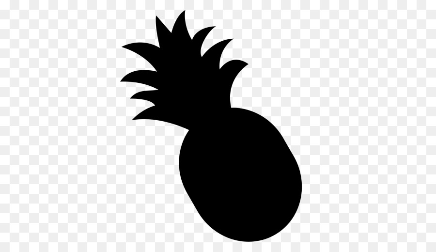 Silueta De Piña，Negro PNG