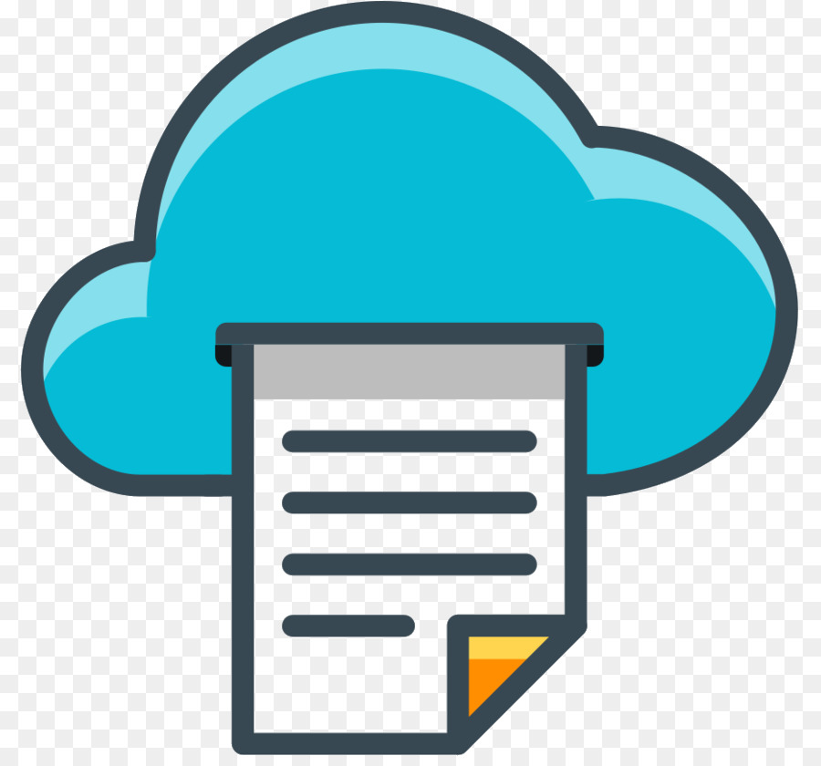 Nube Con Documento，Nube PNG