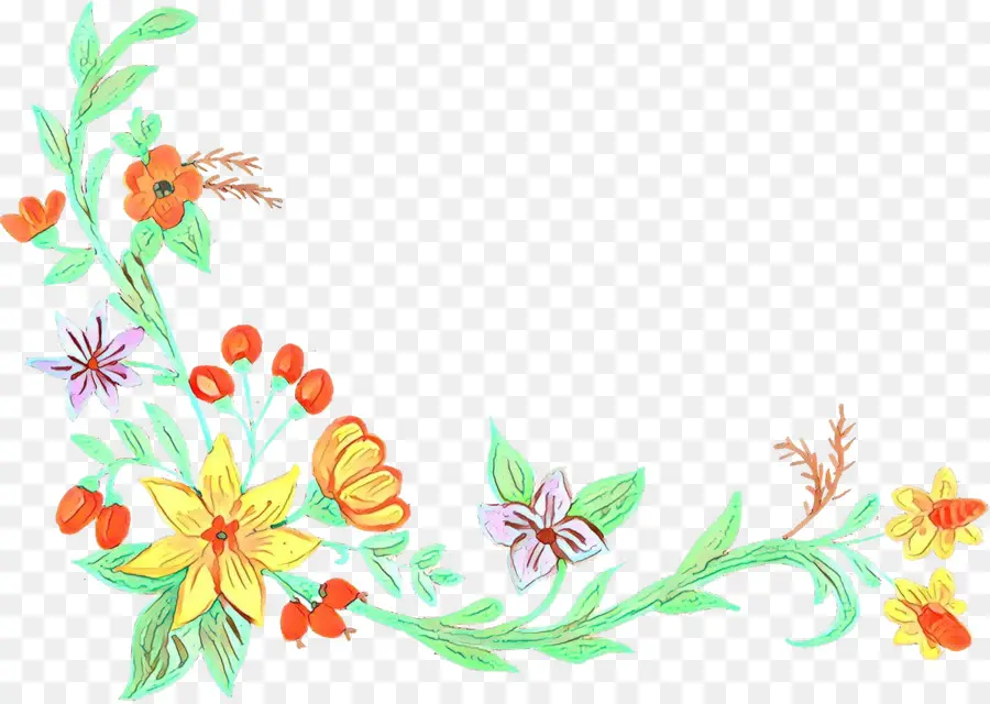 Borde Floral，Flores PNG