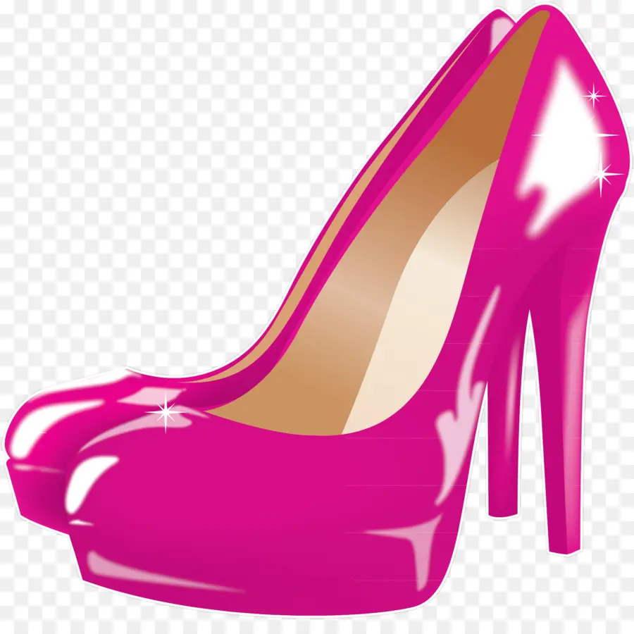 Zapato De Tacón Rosa，Calzado PNG