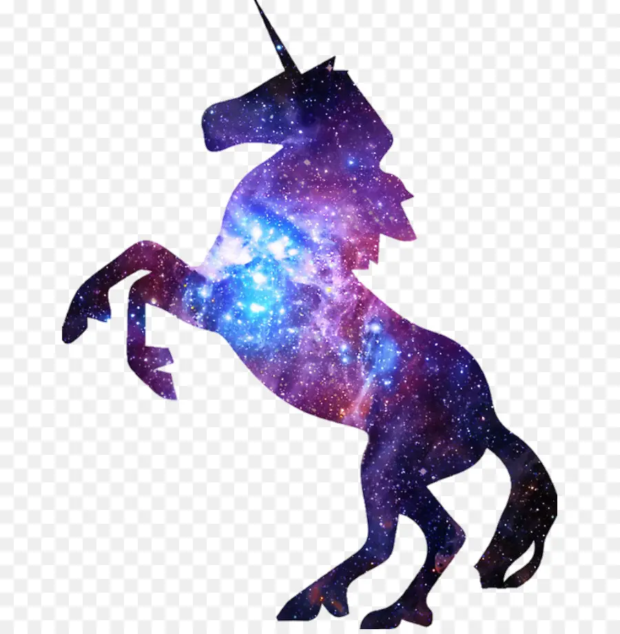 Silueta，Unicornio PNG