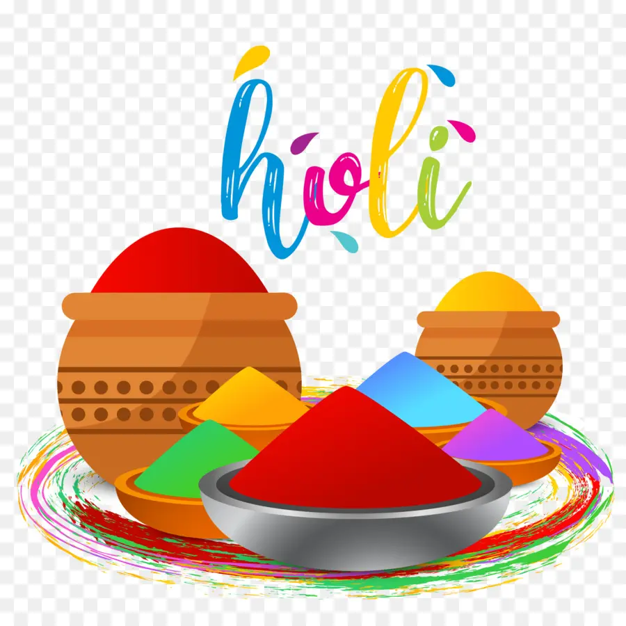 Colores Holi，Polvo PNG