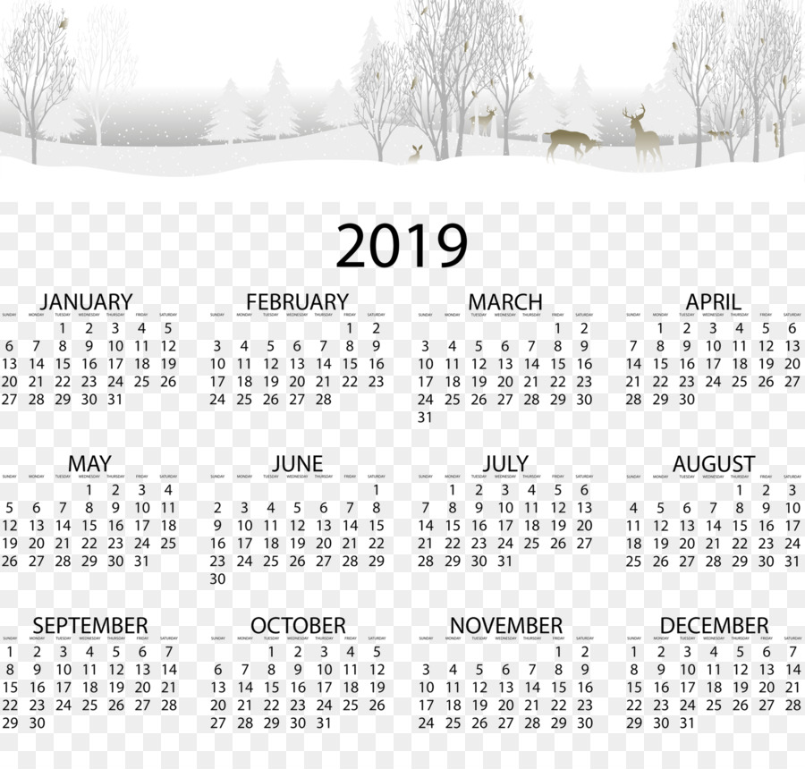 Calendario，Año PNG