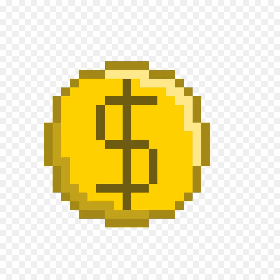 Moneda De Píxeles，Dinero PNG