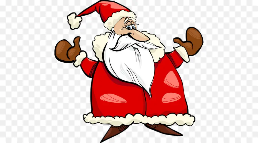 Papá Noel De Dibujos Animados，Navidad PNG