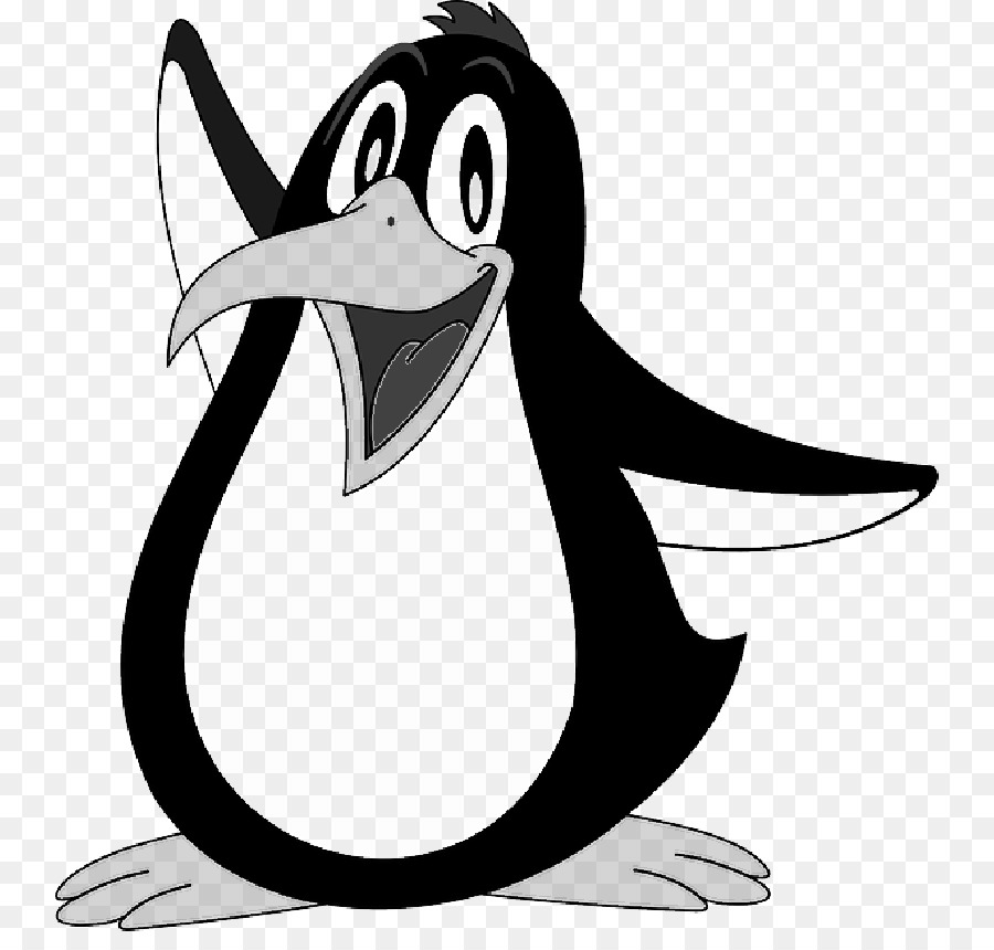 Pingüino，Negro PNG