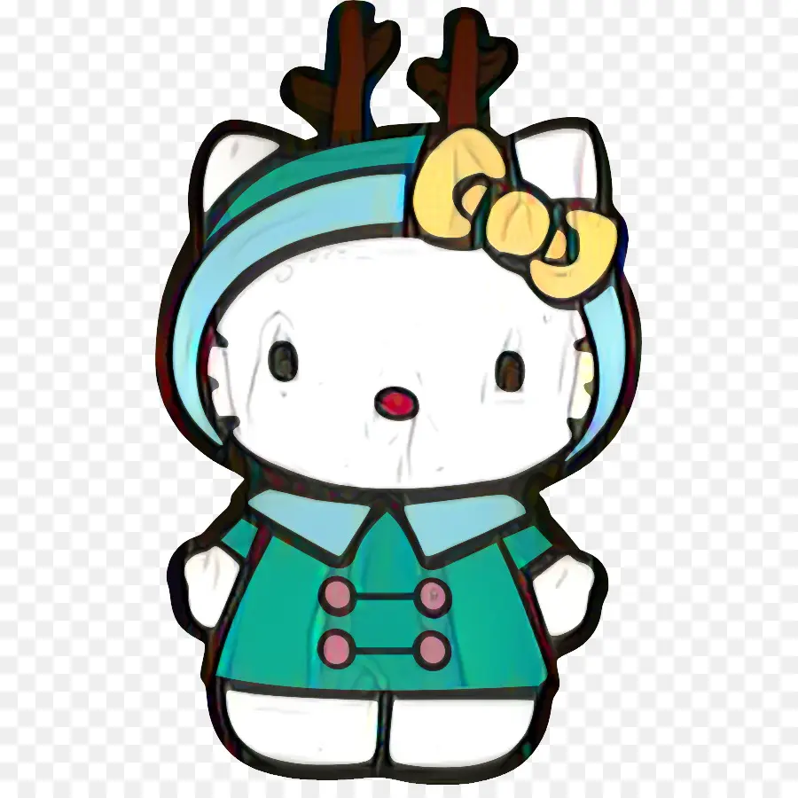 Hello Kitty En Traje De Invierno，Gato PNG