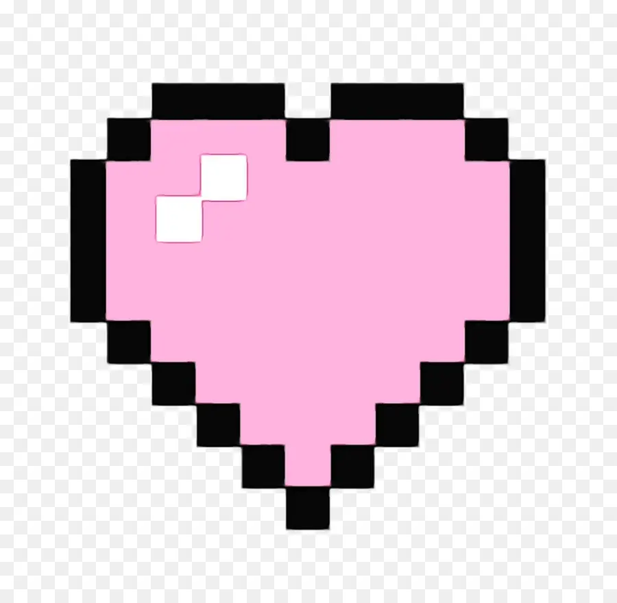 8 Bits De Color，8bit Corazón PNG