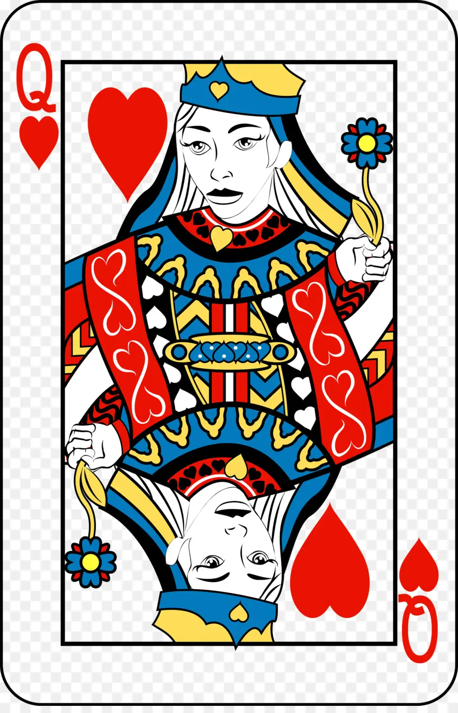 Reina De Corazones，Naipe PNG